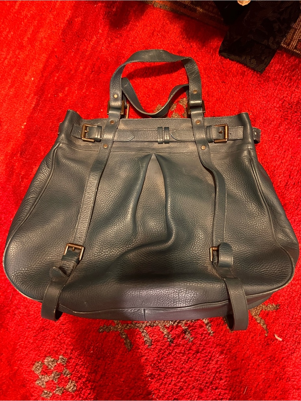 Mulberry Jacquetta large weekend bag in Colbalt blue